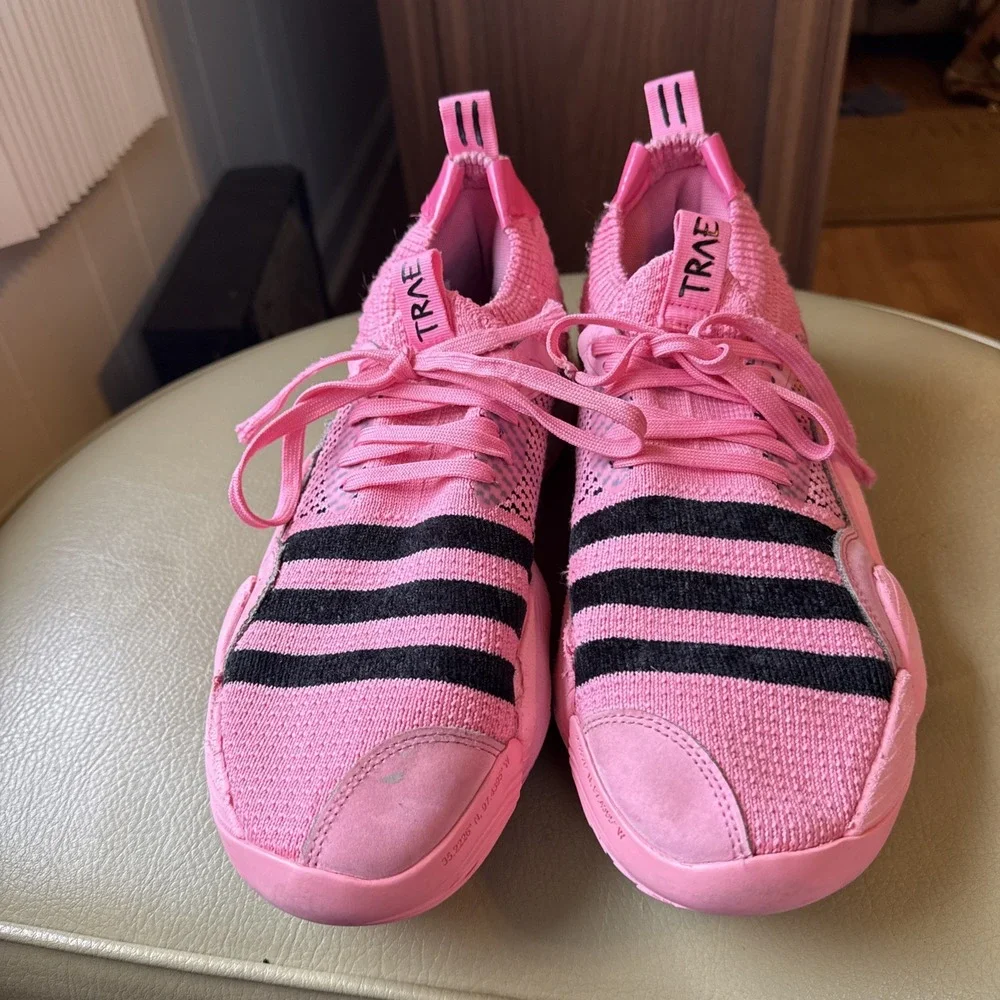 Adidas Trae Young 2 Pink Black Boost Basketball Shoes Men's 10.5